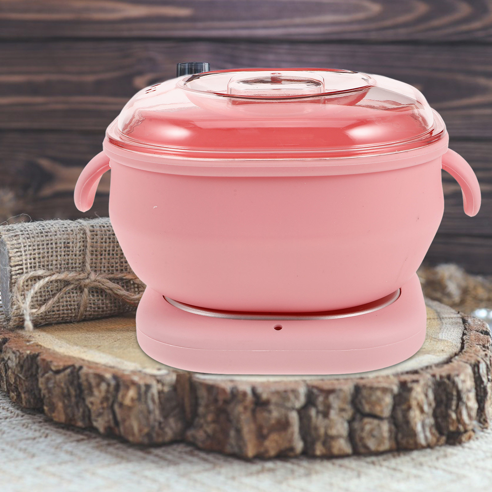 Wax Warmer - เครื่องอุ่นแว็กซ์แบบพกพาสำหรับกำจัดขน หม้อแว็กซ์ซิลิโคนพับได้ อุปกรณ์ละลายแว็กซ์ได้รวดเร็ว สำหรับใช้ในบ้านและเดินทาง พร้อมปลั๊ก