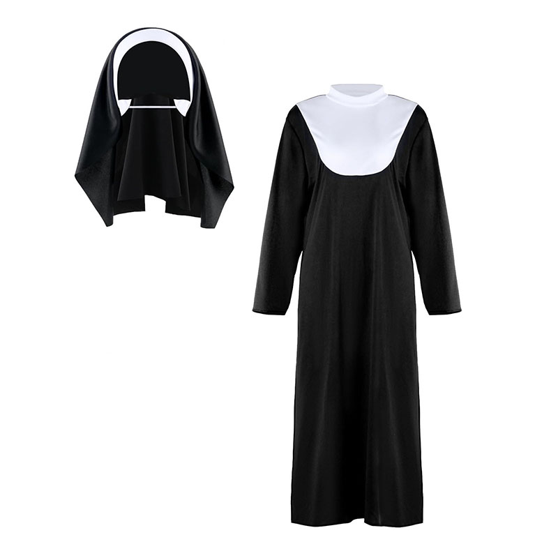 ชุดฮาโลวีน ชุดแม่ชีสำหรับผู้หญ - Bathrobe บทวิจารณ์และราคา