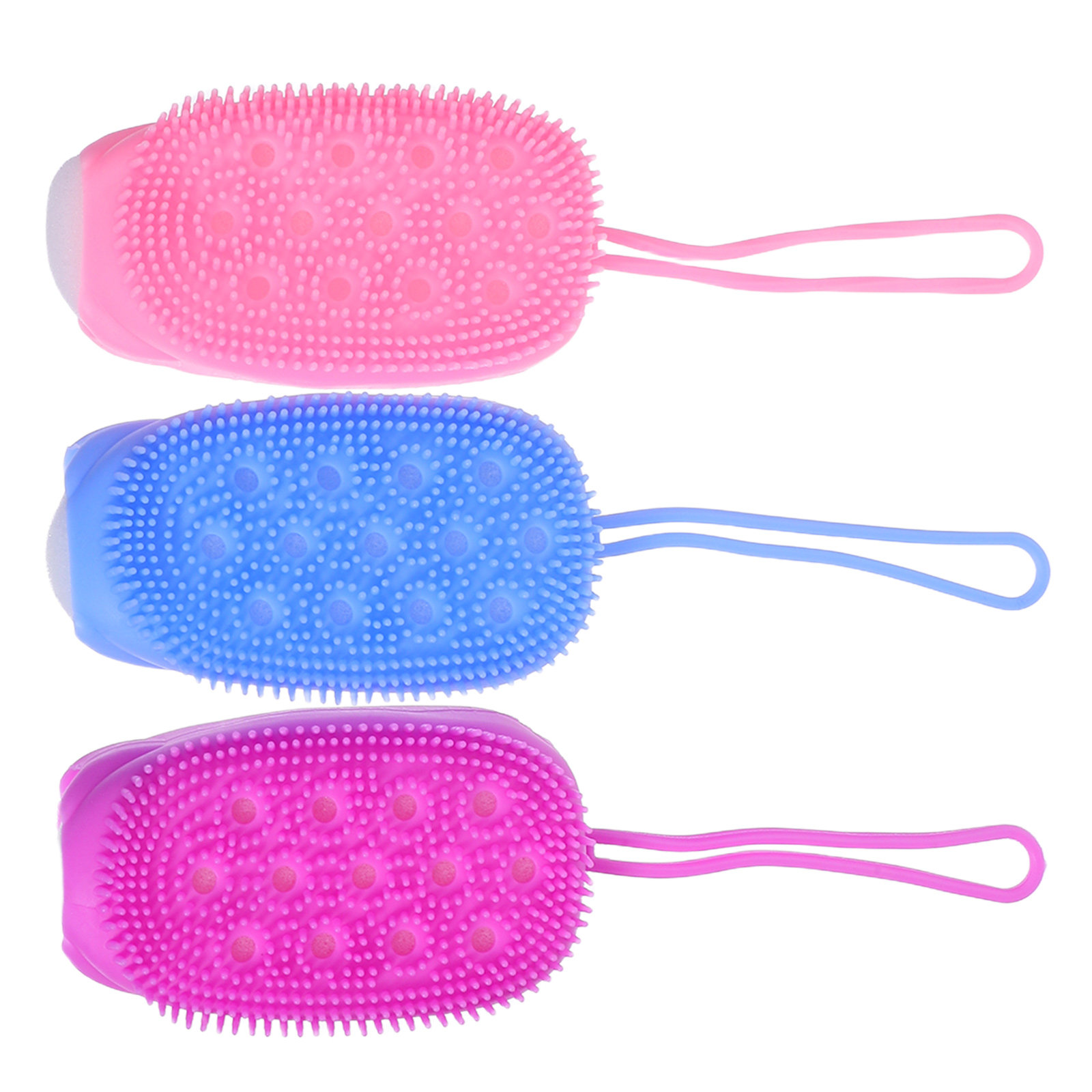 3 ชิ้น แปรงขัดผิวซิลิโคนสองด้า - Body Brush บทวิจารณ์และราคา