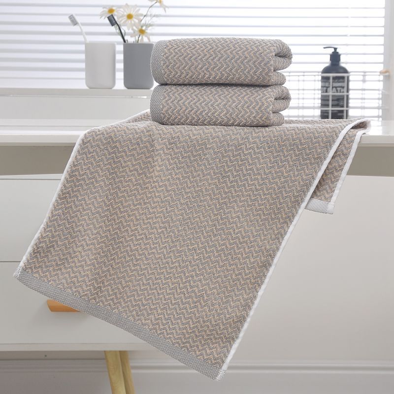 ชุดผ้าขนหนูผ้าฝ้ายลายก้างปลา 3 - Spa Towel บทวิจารณ์และราคา